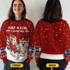 Custom Unisex Ugly Sweatshirt - Personalized  Christmas Birthday Gifts For Dog Lovers, Dog Dad And Mom - ‘Tis The Season To Be Furry