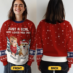 Custom Unisex Ugly Sweatshirt - Personalized  Christmas Birthday Gifts For Dog Lovers, Dog Dad And Mom - ‘Tis The Season To Be Furry