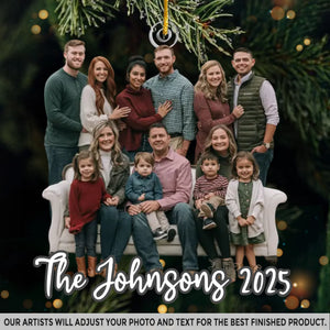 Custom Photo Acrylic Ornament - Personalized Christmas Birthday Gifts For Mom, Dad, Brother, Sister, Kids - Making Memories Together