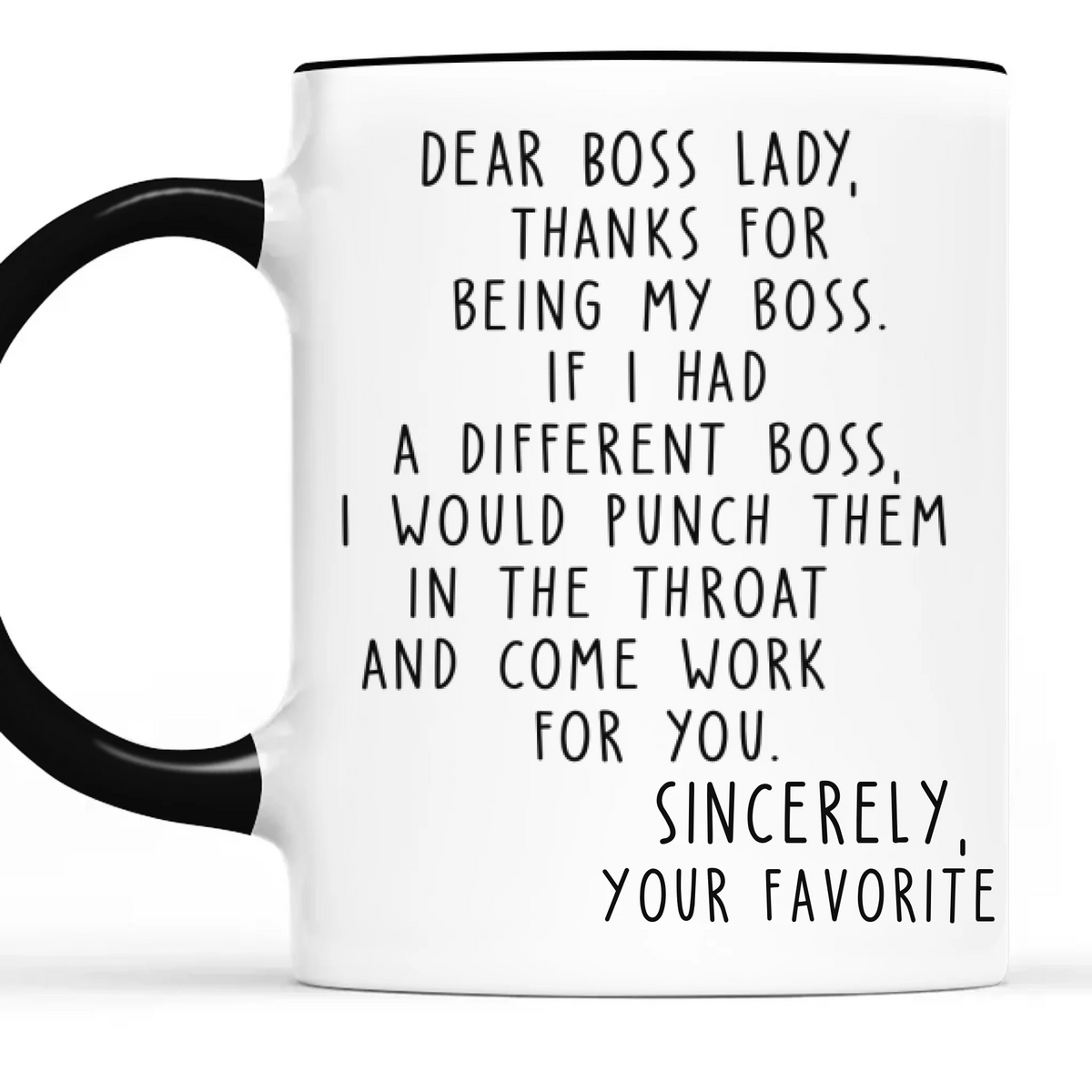 Custom Boss Lady Accent Mug - Personalized Funny Gifts For Coworker, Work Bestie - Another Fine Day Ruined By Work