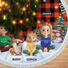 Custom Tree Skirt - Personalized Christmas Birthday Gifts For Mom, Dad, Brother, Sister, Kids - Together We Shine Bright