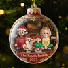 Custom Acrylic Ornament - Personalized Christmas Birthday Gifts For Mom, Dad, Brother, Sister, Kids - Home Filled With Joy