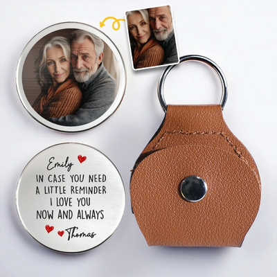 Custom Photo Pocket Hug - Personalized Anniversary Wedding Gifts For Husband And Wife, Him And Her - Sending You All My Love