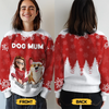 Custom Unisex Ugly Sweatshirt - Personalized  Christmas Birthday Gifts For Dog Lovers, Dog Dad And Mom - Jingle Paws, Jingle All The Way