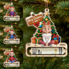 Custom Wooden Money Holder Ornament - Personalized Christmas Birthday Gifts For Kids - Little Elves Big Smiles
