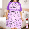 Custom Women's Sleep Tee - Personalized Birthday Gifts For Mom, Grandma - This Grandma Belongs To