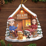 Custom Acrylic Ornament - Personalized Christmas Birthday Gifts For Dog Cat Lovers, Dog Dad And Mom, Cat Owners - Our Fur Babies
