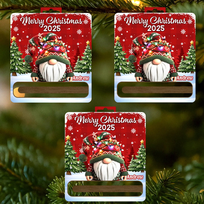 Custom Wooden Money Holder Ornament - Personalized Christmas Birthday Gifts For Kids - Little Hearts Sparkle At Christmas
