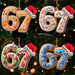 Custom Gingerbread Acrylic Ornament - Personalized Christmas Birthday Gifts For Kids - Baking Memories Since Day One