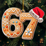 Custom Gingerbread Acrylic Ornament - Personalized Christmas Birthday Gifts For Kids - Baking Memories Since Day One
