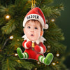 Custom Photo Acrylic Ornament - Personalized Christmas Birthday Gifts For Kids - Christmas Wonder In Tiny Hands