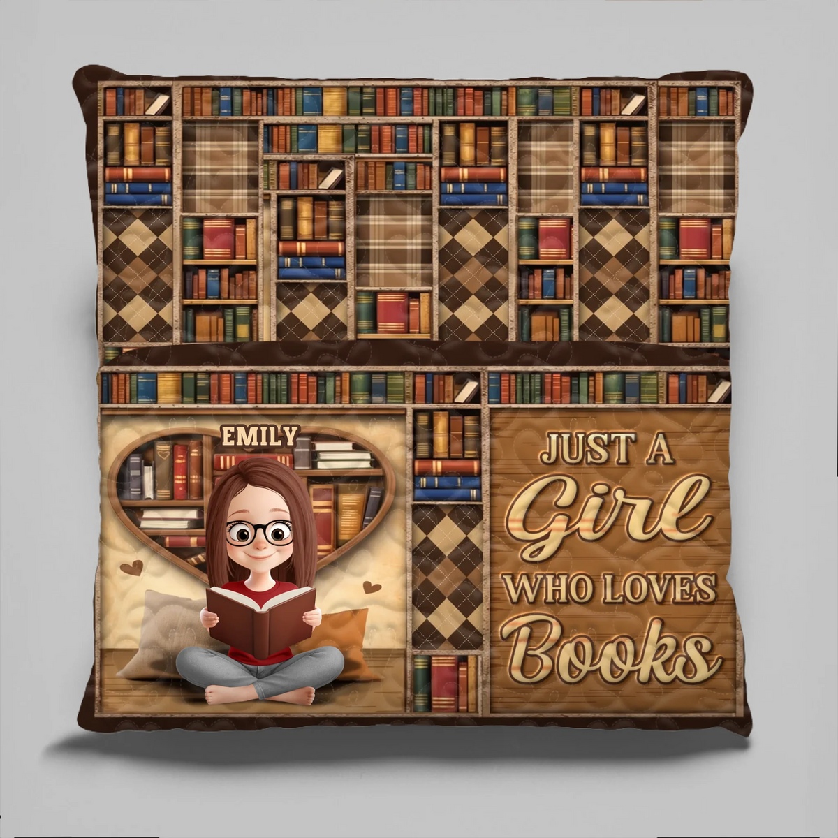 Custom Pocket Pillow - Personalized Bookish Gifts For Book Lovers, Bookworms, Readers - Warmth Lives In Stories