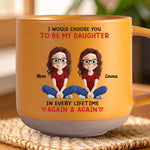 Custom Printed Pottery Mug - Personalized Birthday Gifts For Mom, Dad, Daughter -You Make My Heart Bloom