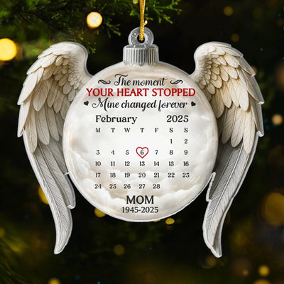 Custom Acrylic Ornament - Personalized Christmas Memorial Sympathy Gifts For Loss Of Mom, Dad - Your Love Still Guides Me