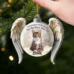 Custom Photo Acrylic Ornament - Personalized Pet Christmas Memorial Sympathy Gifts For Dogs, Cats - My Angel With Fur