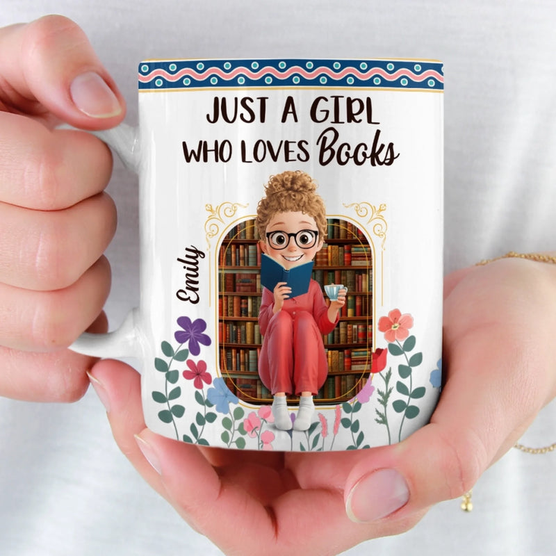 Custom Mug - Personalized Bookish Gifts For Book Lovers, Bookworms, Readers - Readers Never Feel Alone