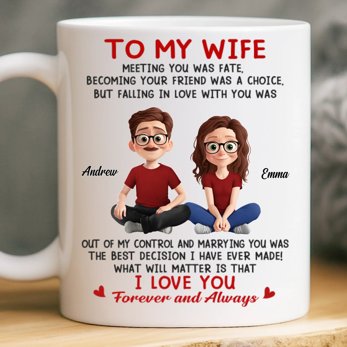 Custom Mug - Personalized Anniversary Wedding Gifts For Husband And Wife, Him And Her - Still Falling For You