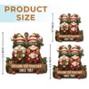 Custom Gnome Wood Ornament - Personalized Anniversary Christmas Wedding Gifts For Husband And Wife, Him And Her - Growing Old Together