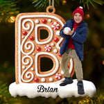Custom Photo Wood Ornament - Personalized Christmas Birthday Gifts For Mom, Dad, Brother, Sister, Kids - Home Grows With Our Love