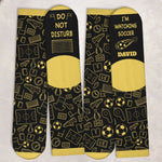 Custom Soccer Crew Socks - Personalized Christmas Birthday Soccer Gifts For Soccer Lovers, Sports Fans, Sports Lovers - Chasing Goals Every Day