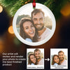 Custom Photo Lenticular Crystal Ornament - Personalized Anniversary Christmas Wedding Gifts For Husband And Wife, Him And Her - Wrapped In You
