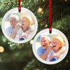Custom Photo Lenticular Crystal Ornament - Personalized Anniversary Christmas Wedding Gifts For Husband And Wife, Him And Her - Wrapped In You