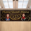 Custom Runner Rug - Personalized Birthday Gifts For Family, Dog Cat Lovers - Love Begins At The Front Door