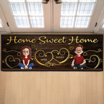 Custom Runner Rug - Personalized Birthday Gifts For Family, Dog Cat Lovers - Love Begins At The Front Door