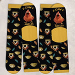 Custom Name Funny Chicken Gifts for Chicken Lovers - Personalized Middle Tube Socks