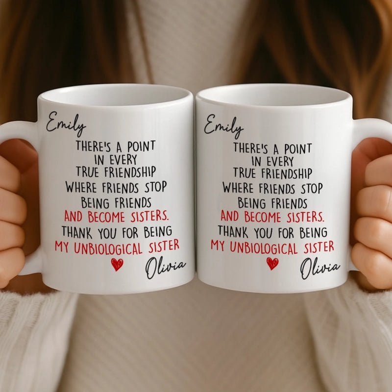 Custom Mug - Personalized Best Friend Birthday Gifts For Women, Besties, Sisters, BFF - My Favorite Human Chaos