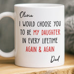Custom Mug - Personalized Birthday Gifts For Mom, Dad, Son, Daughter - My Sunshine Every Day