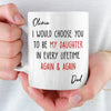 Custom Mug - Personalized Birthday Gifts For Mom, Dad, Son, Daughter - My Sunshine Every Day