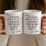 Custom Mug - Personalized Birthday Gifts For Brother, Sister - Together We Are Unstoppable