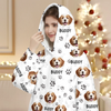 Custom Photo Wearable Blanket With Pet Pocket - Personalized Christmas Birthday Gifts For Dog Cat Lovers, Dog Dad And Mom, Cat Owners - For The Mum Whose Heart Has Paws