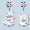 Custom Mug - Personalized Anniversary Christmas Wedding Gifts For Husband And Wife, Him And Her - I Pick You To Annoy, Daily