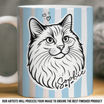 Custom Photo Mug - Personalized Birthday Gifts For Dog Cat Lovers, Dog Dad And Mom, Cat Owners - Pets Make Life Cuter
