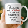 Custom Mug - Personalized Anniversary Christmas Wedding Gifts For Husband And Wife, Him And Her - Wife Life Chose Me