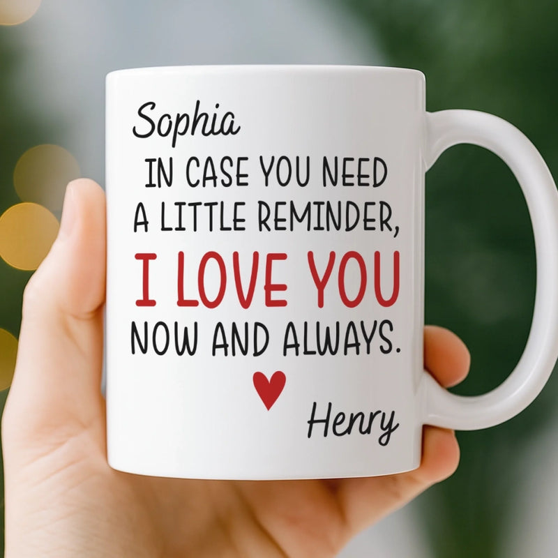 Custom Mug - Personalized Anniversary Christmas Wedding Gifts For Husband And Wife, Him And Her - You’re My Everyday Forever