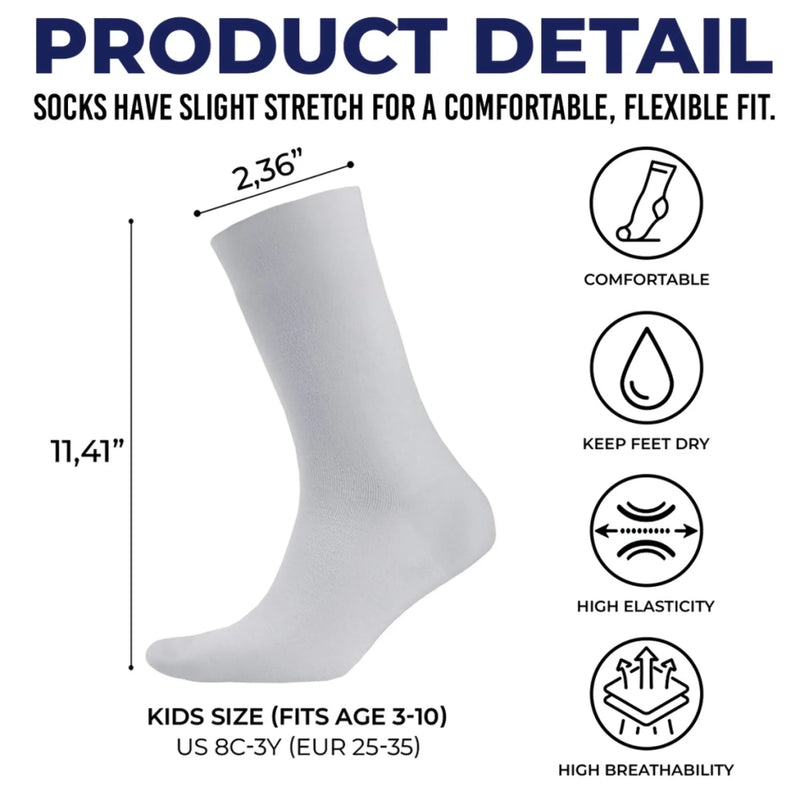 Custom Kid Crew Socks - Personalized Bookish Gifts For Book Lovers, Bookworms, Readers - My Best Book Life