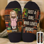 Custom Crew Socks - Personalized Bookish Gifts For Book Lovers, Women, Readers - Socks Off, Story On