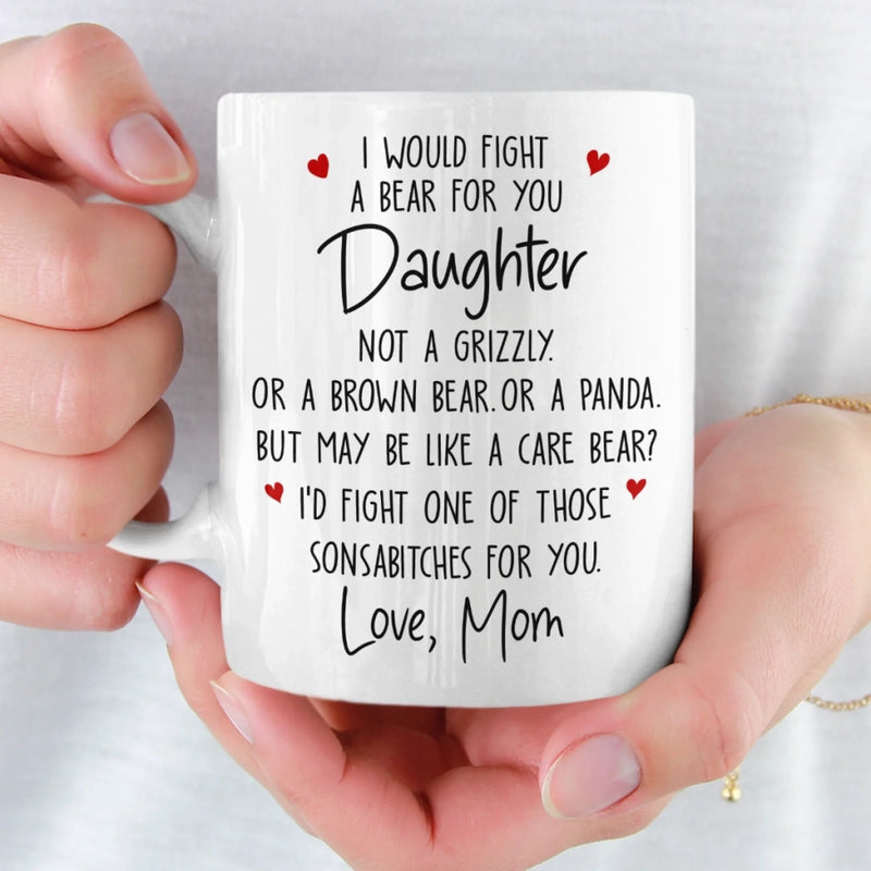 Custom Mug - Personalized Birthday Gifts For Mom, Dad, Son, Daughter - You Make Our World Sweeter