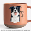 Custom Photo Printed Pottery Mug - Personalized Birthday Gifts For Dog Cat Lovers, Dog Dad And Mom, Cat Owners - Pets Are Family