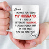 Custom Mug - Personalized Anniversary Christmas Wedding Gifts For Husband And Wife, Him And Her - You’re Lucky I Love You