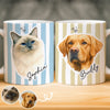 Custom Photo Mug - Personalized Birthday Gifts For Dog Cat Lovers, Dog Dad And Mom, Cat Owners - Home Feels Warmer With You