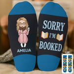 Custom Crew Socks - Personalized Bookish Gifts For Book Lovers, Bookworms, Readers - Bookworm On Break