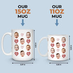 Custom Photo Mug - Personalized Birthday Gifts For Mom, Dad, Brother, Sister, Kids - My Heart Walks With You Always