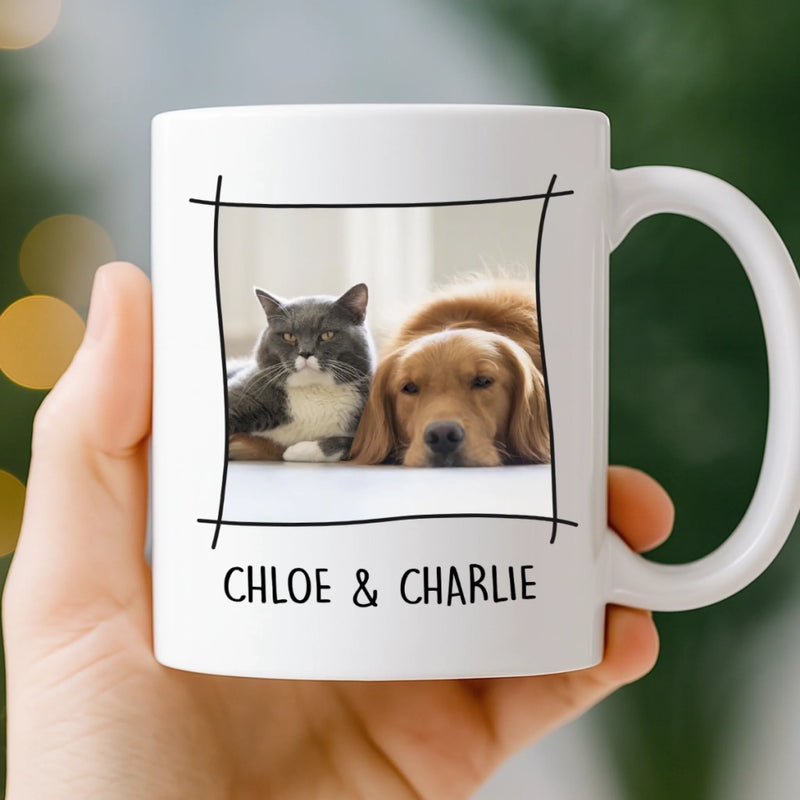 Custom Photo Mug - Personalized Christmas Birthday Gifts For Dog Cat Lovers, Dog Dad And Mom, Cat Owners - Your Daily Chore Reminder