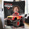 Custom Photo Blanket - Personalized Birthday Gifts For Kids - Racing Into Adventure