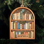 Custom Double Layer Wooden Ornament - Personalized Christmas Bookish Gifts For Book Lovers, Bookworms, Readers - A Library Made Of Memories