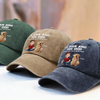 Custom Vintage Washed Denim Baseball Cap - Personalized Christmas Birthday Gifts For Dog Lovers, Dog Dad And Mom - Fetch Expert